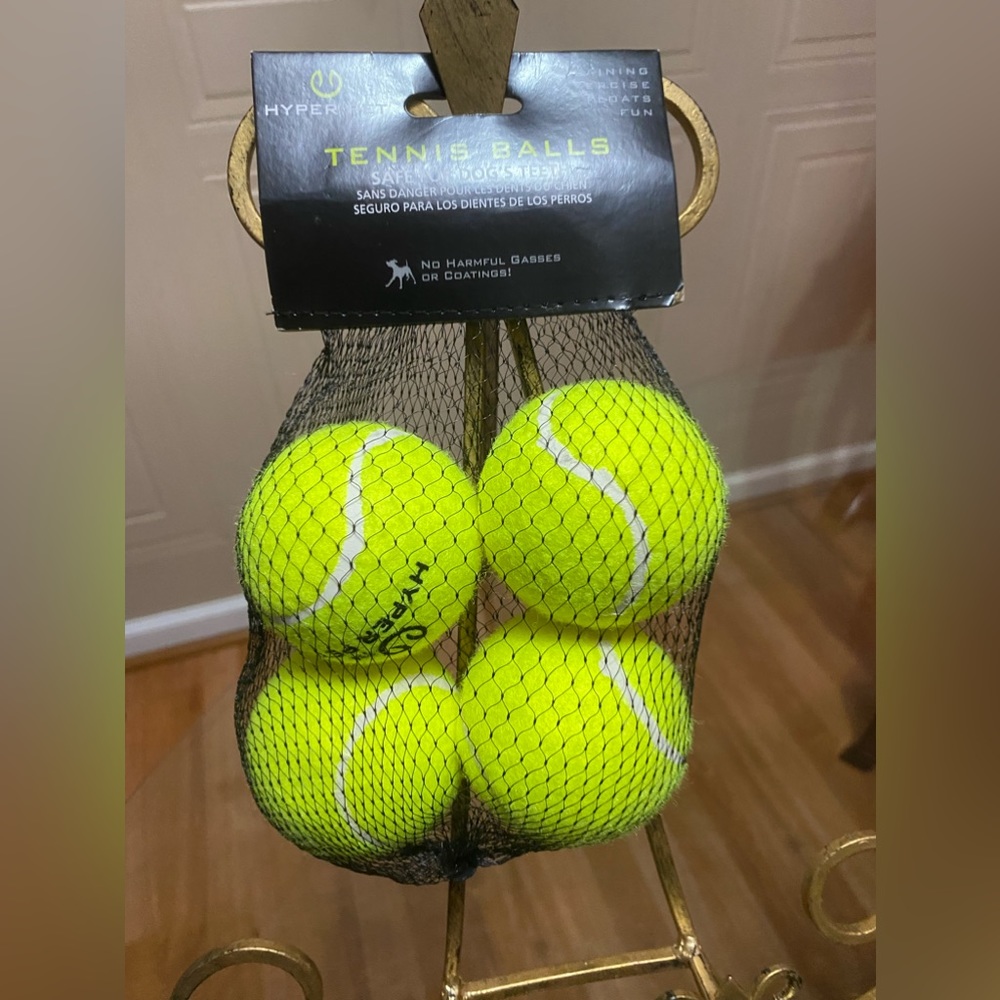 - Brand New Multicolor Tennis Balls Safe For Dog Teeth.